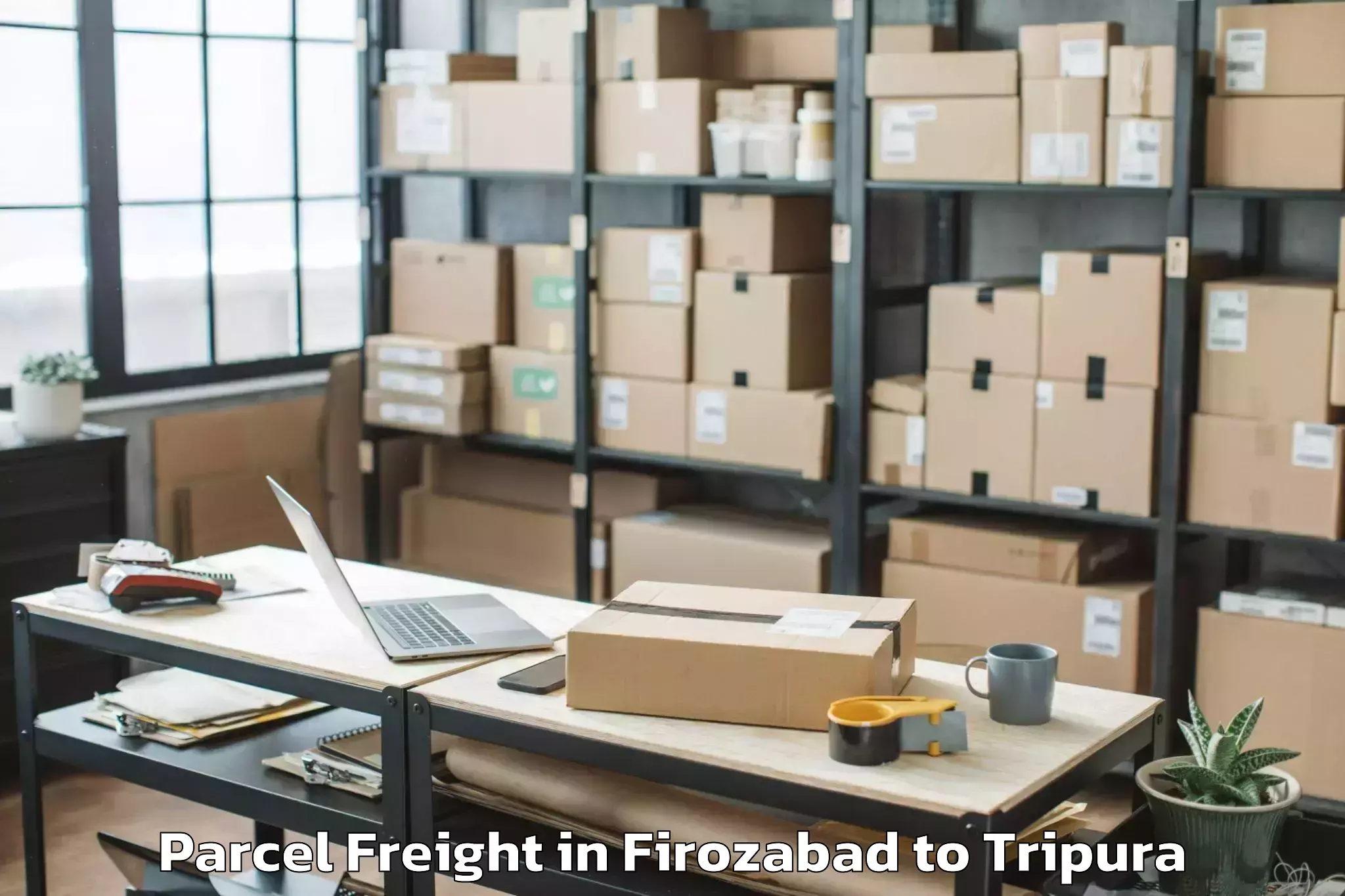 Book Firozabad to Santirbazar Parcel Freight